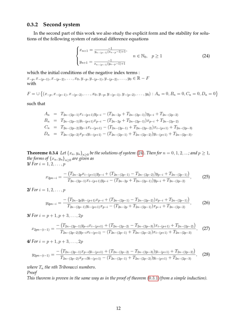 Stability Properties of Solutions of Certain Systems of Difference Equations Involving Tribonacci Numbers