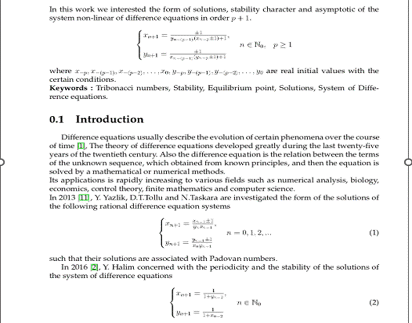 Stability Properties of Solutions of Certain Systems of Difference Equations Involving Tribonacci Numbers